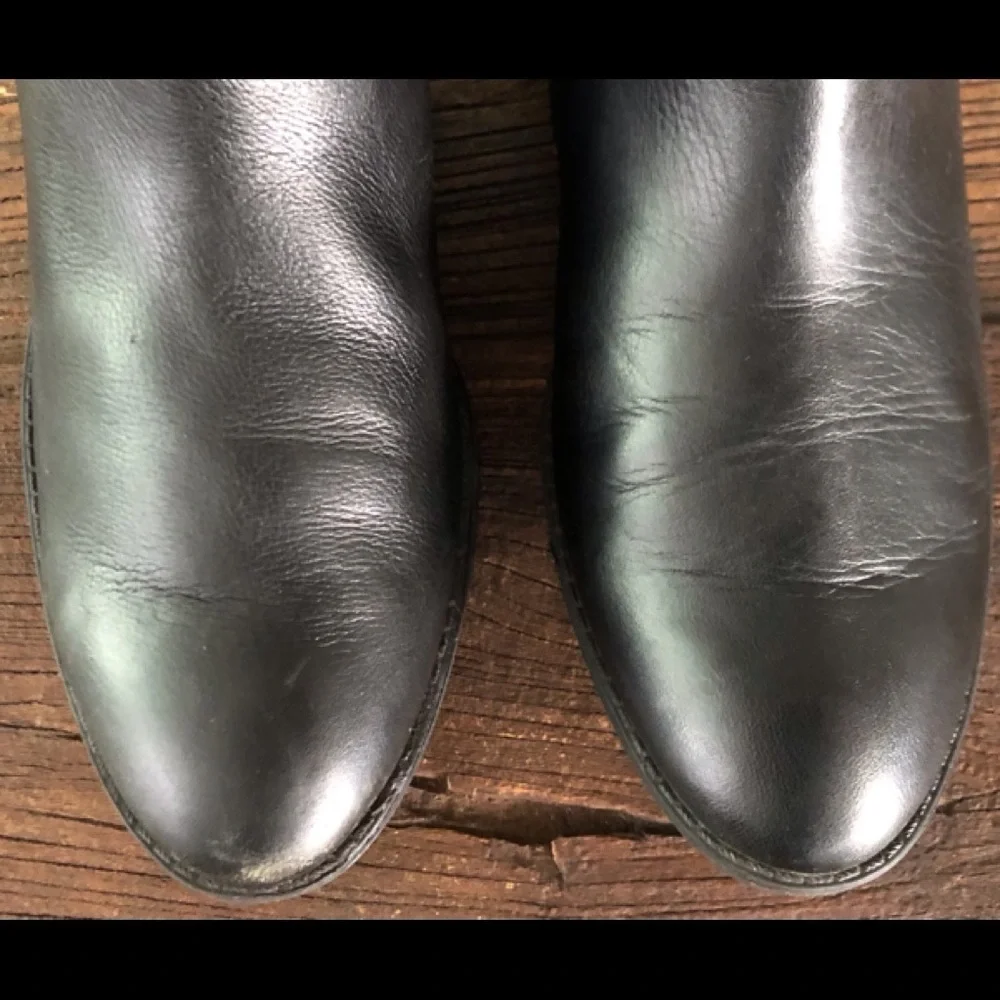 Sam Edelman Penny Black Leather Tall Riding Boots - Picture 17 of 17